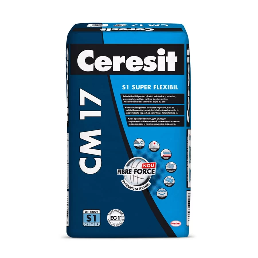 Adeziv super-flexibil gresie și faianță interior/exterior Ceresit CM 17 27.5kg