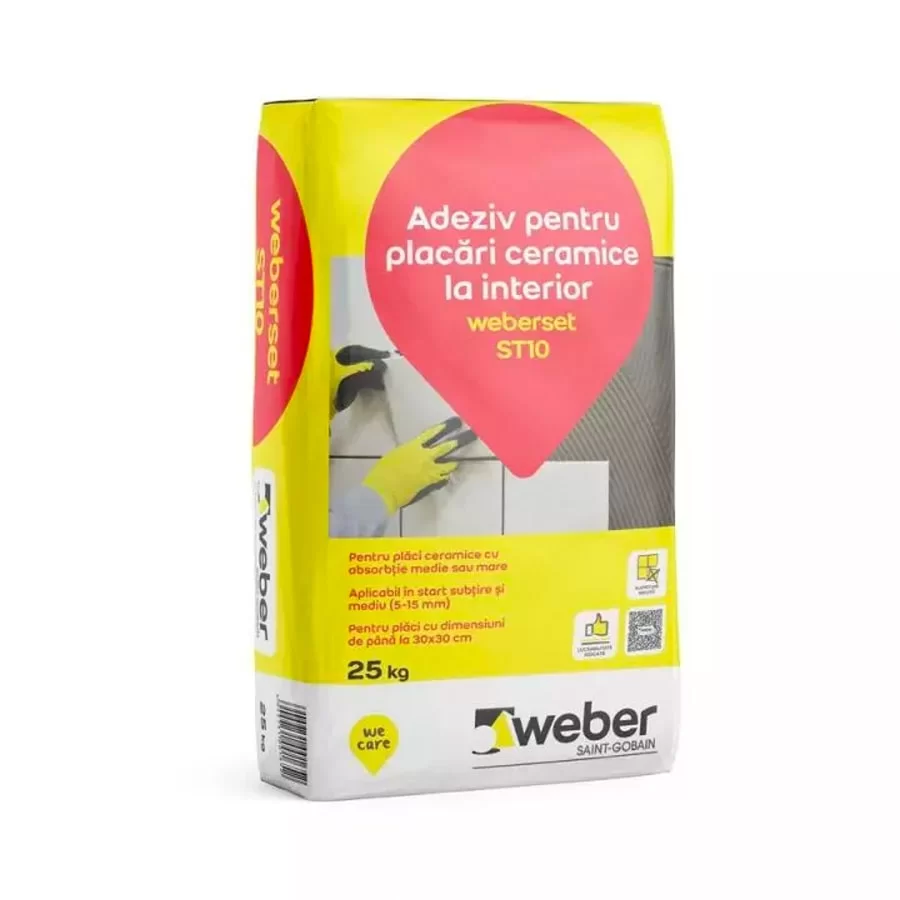 Adeziv gresie și faianță de interior Weber ST10 25kg