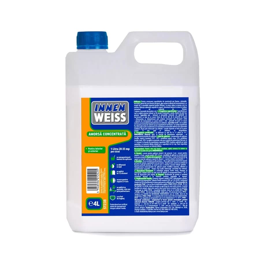 Amorsa perete interior/exterior Innenweiss 10L