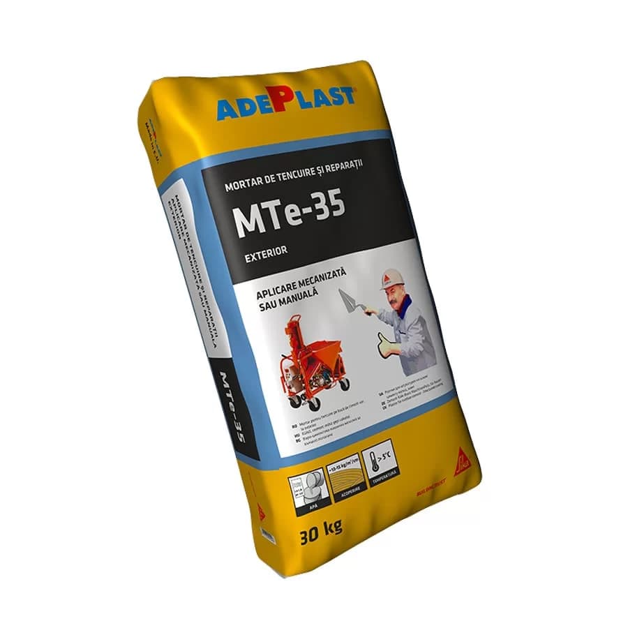 Mortar tencuială manuală și mecanizată de exterior Adeplast MTe-35 30kg