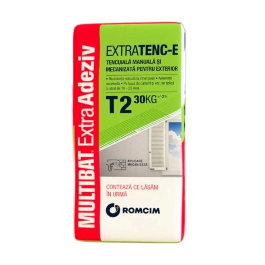 Tencuială manuală și mecanizată de exterior Multibat ExtraTenc-E T2 30kg