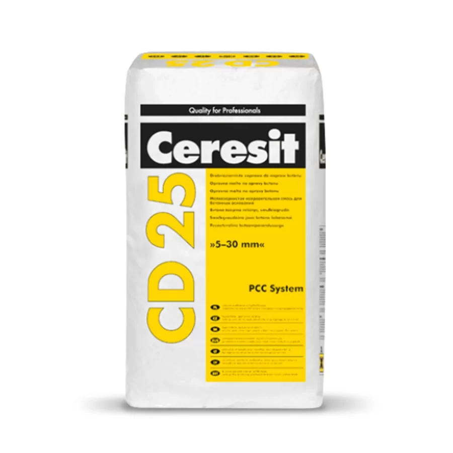 Mortar fin reparație beton 5-30mm Ceresit CD 25 25kg