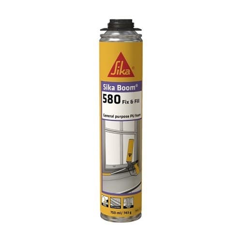 Sika Boom 580 Fix&Fill Spumă Poliuretanică Galben 750ml
