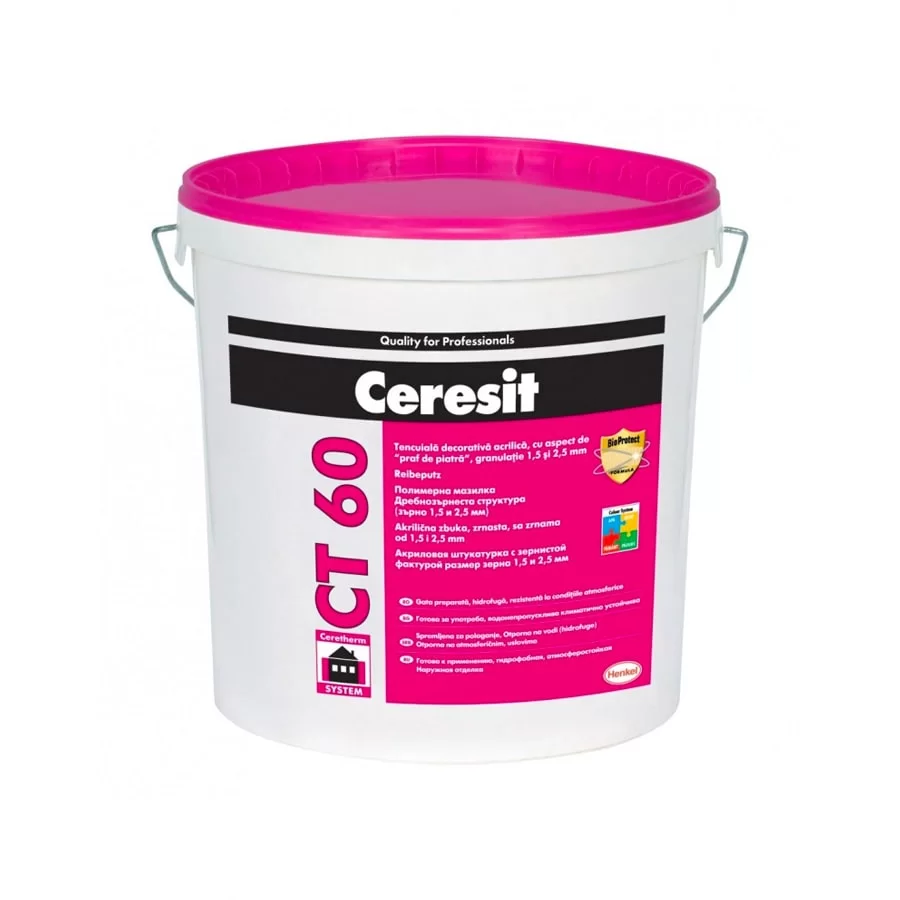 Tencuiala decorativa acrilica Ceresit CT 60