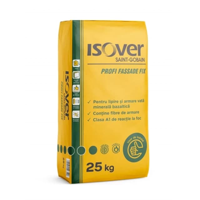 Adeziv vată minerală bazaltică Isover Profi Fassade Fix 25kg